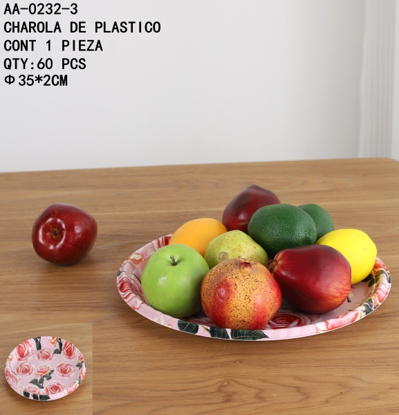 [AA-0232-3]CHAROLA DE PLASTICO