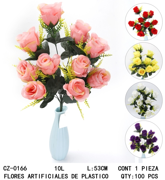 [CZ-0166]FLORES ARTIFICIALES DE PLASTICO