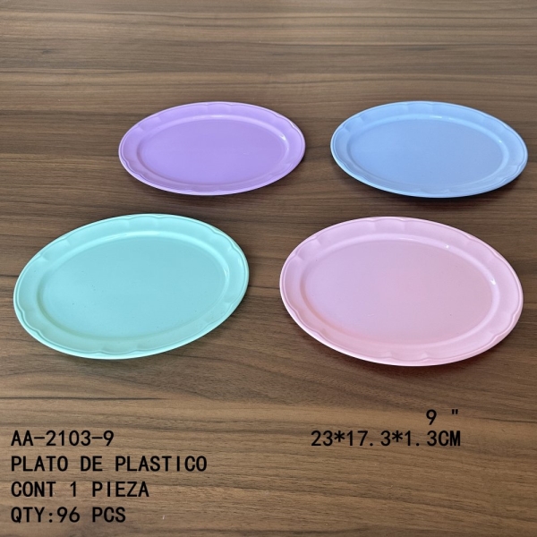 [AA-2103-9]PLATO DE PLASTICO