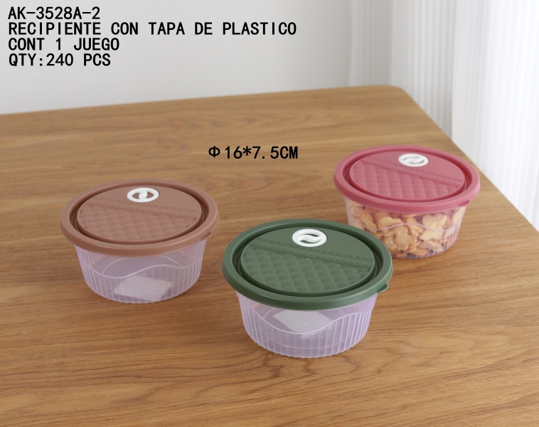 [AK-3528A-2]RECIPIENTE CON TAPA DE PLASTICO