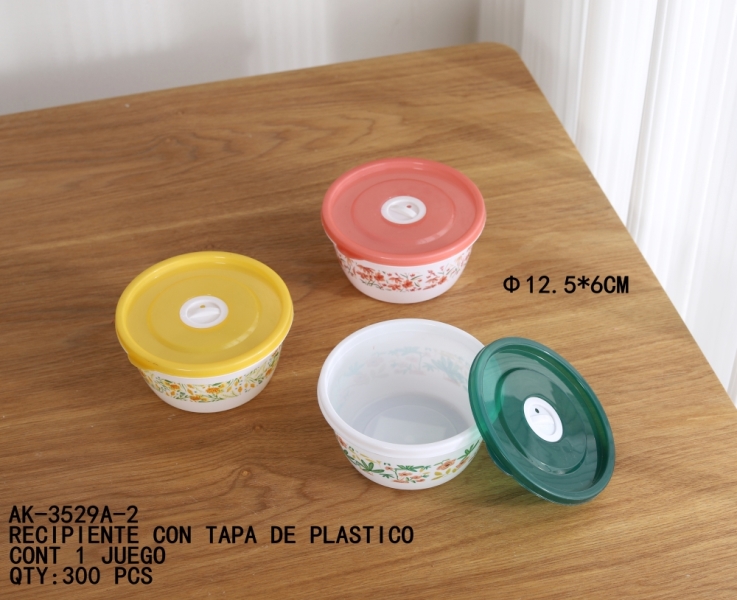 [AK-3529A-2]RECIPIENTE CON TAPA DE PLASTICO
