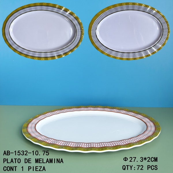 [AB-1533-12]PLATO DE MELAMINA