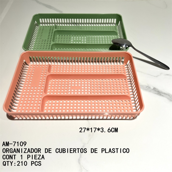 [AM-7109]ORGANIZADOR DE CUBIERTOS DE PLASTICO