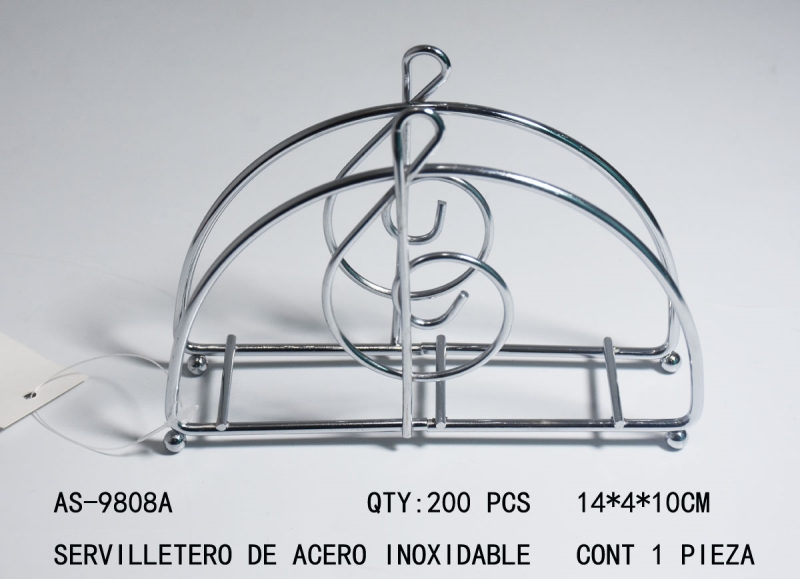 [AS-9808A]SERVILLETERO DE ACERO INOXIDABLE