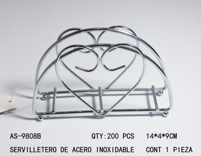 [AS-9808B]SERVILLETERO DE ACERO INOXIDABLE