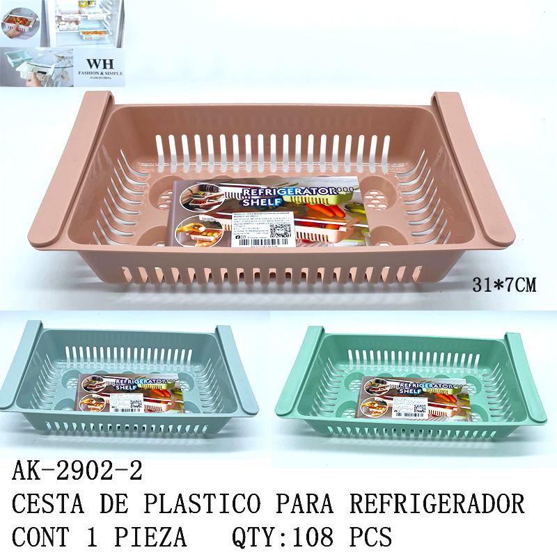 [AK-2902-2]CESTA DE PLASTICO PARA REFRIGERADOR