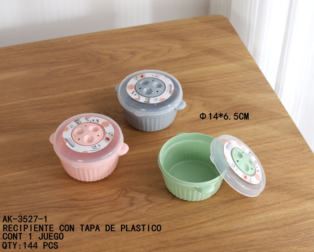 [AK-3527-1]RECIPIENTE CON TAPA DE PLASTICO