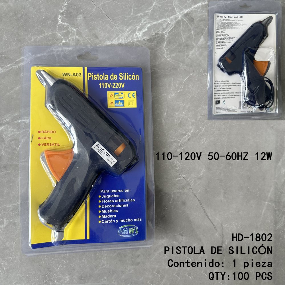 [HD-1802]PISTOLA DE SILICÓN