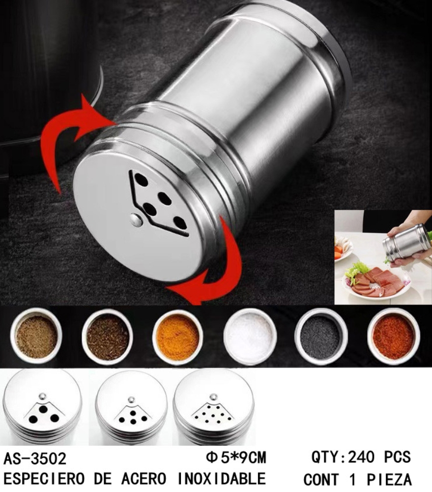 [AS-3502]ESPECIERO DE ACERO INOXIDABLE