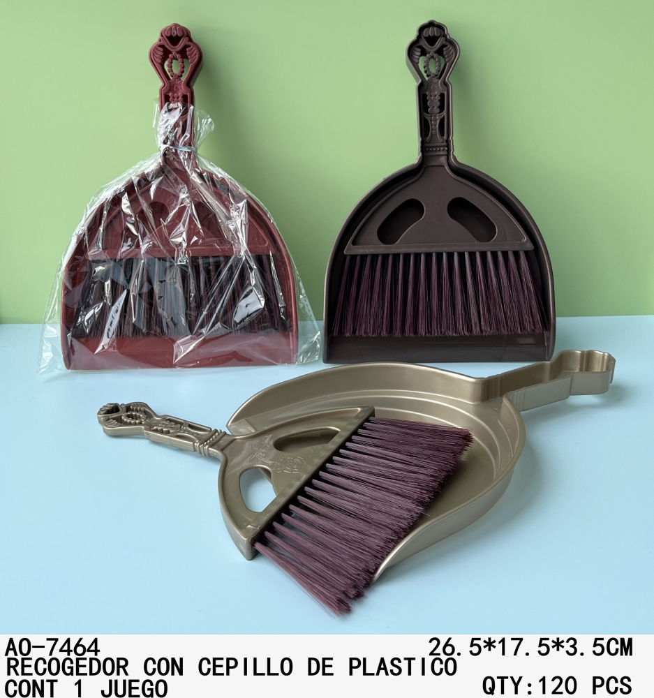 [AO-7464]RECOGEDOR CON CEPILLO DE PLASTICO