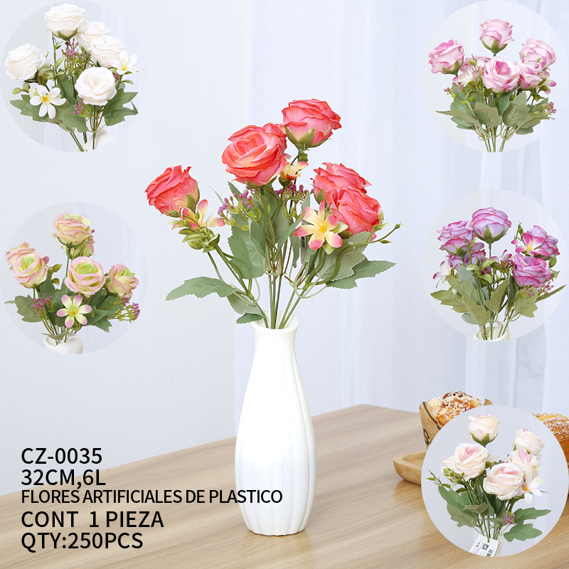 [CZ-0035]FLORES ARTIFICIALES DE PLASTICO