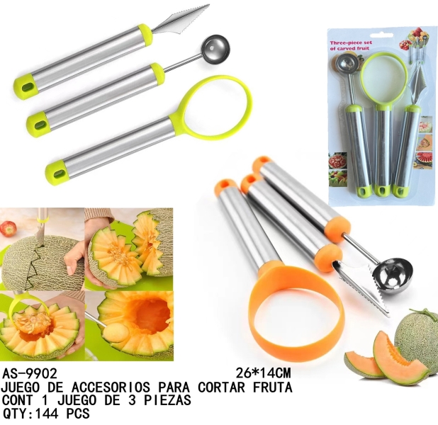 [AS-9902]JUEGO DE ACCESORIOS PARA CORTAR FRUTA