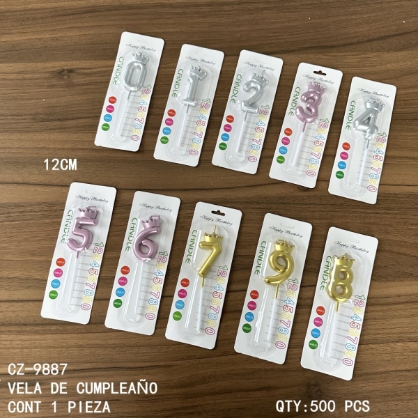 [CZ-9887]VELA DE CUMPLEAÑO