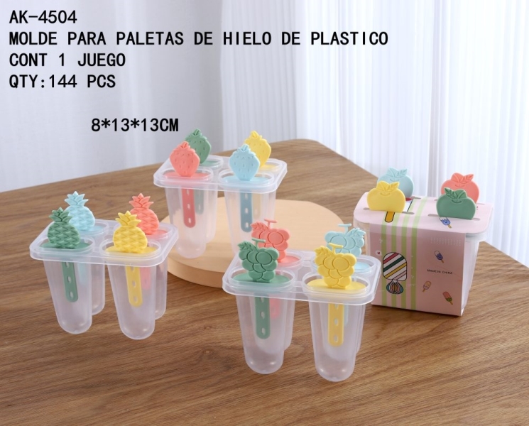 [AK-4504]MOLDE PARA PALETAS DE HIELO DE PLASTICO