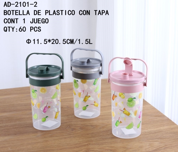 [AD-2101-2]BOTELLA DE PLASTICO CON TAPA