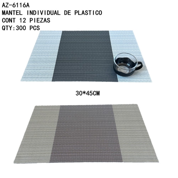 [AZ-6116A]MANTEL INDIVIDUAL DE PLASTICO
