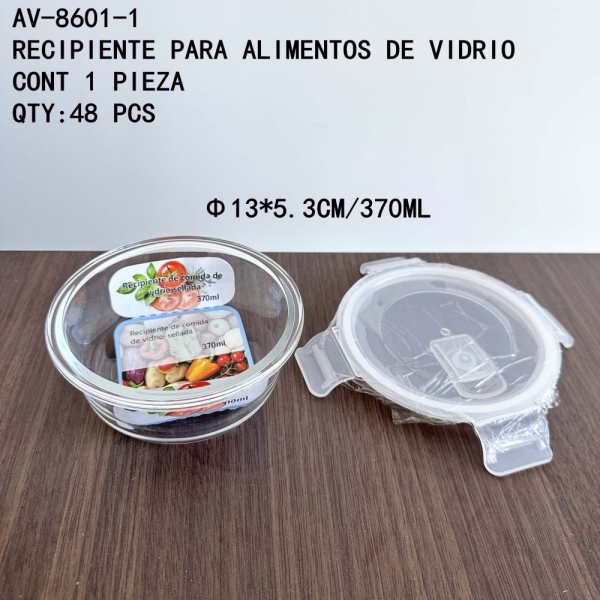 [AV-8601-1]RECIPIENTE PARA ALIMENTOS DE VIDRIO