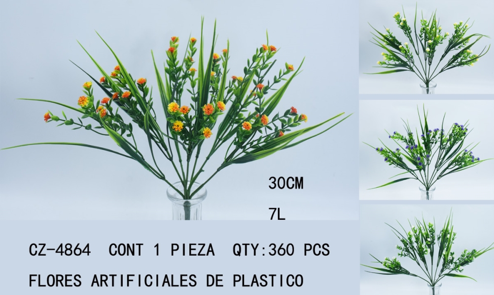 [CZ-4864]FLORES ARTIFICIALES DE PLASTICO