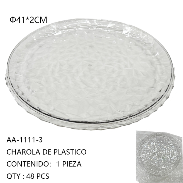 [AA-1111-3]CHAROLA DE PLASTICO