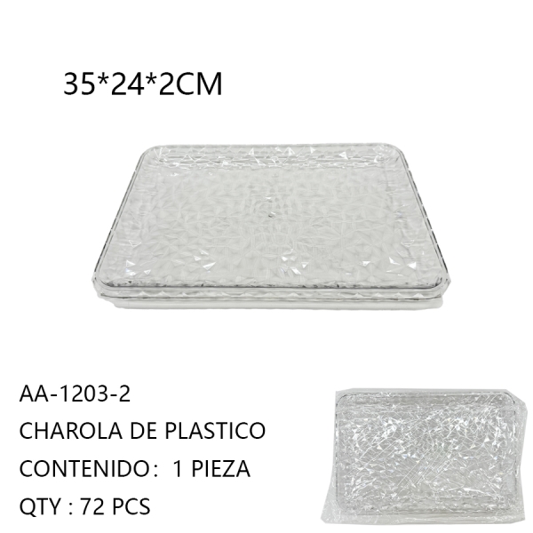 [AA-1203-2]CHAROLA DE PLASTICO