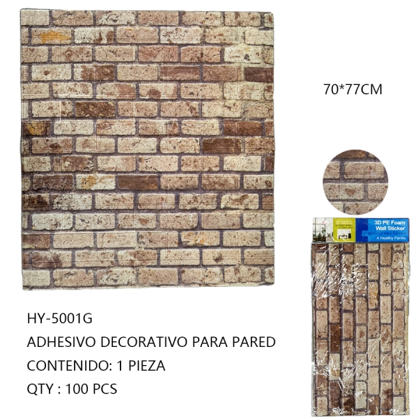 [HY-5001G]ADHESIVO DECORATIVO PARA PARED