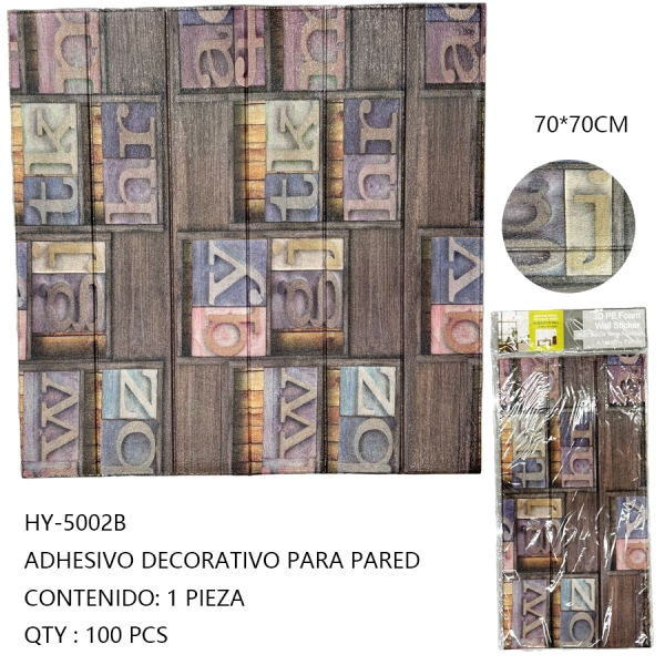 [HY-5002B]ADHESIVO DECORATIVO PARA PARED