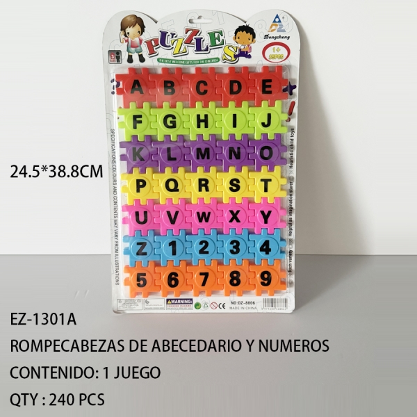 [EZ-1301A]ROMPECABEZAS DE ABECEDARIO Y NUMEROS