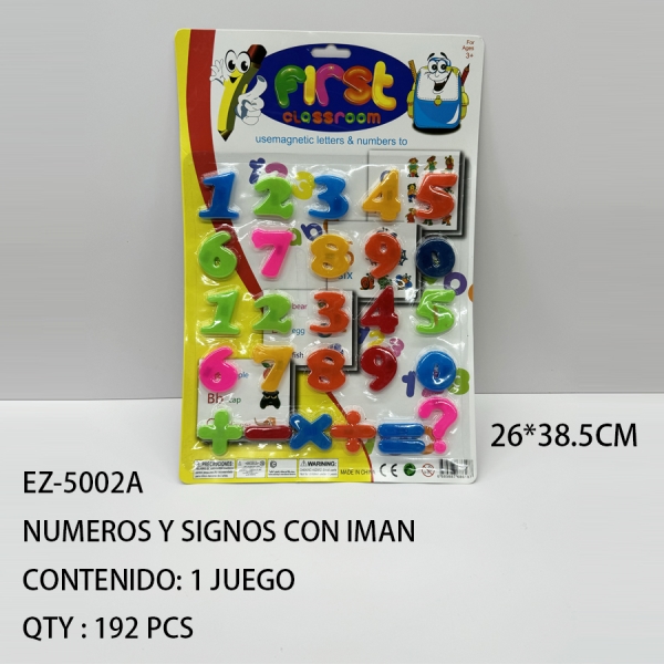 [EZ-5002A]NUMEROS Y SIGNOS CON IMAN