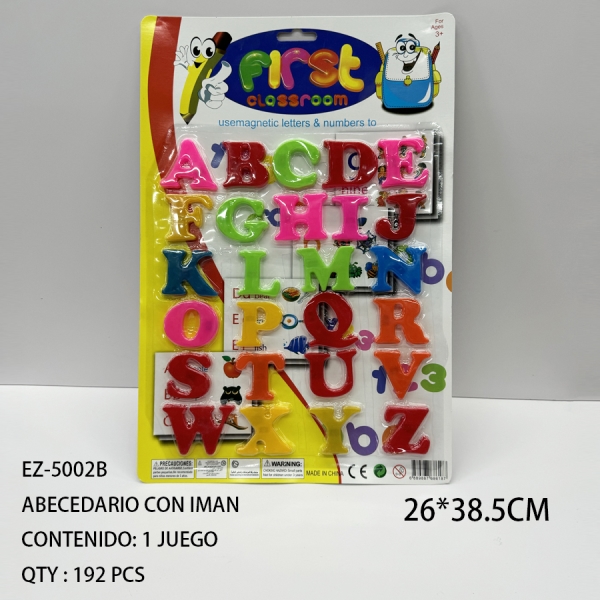 [EZ-5002B]ABECEDARIO CON IMAN
