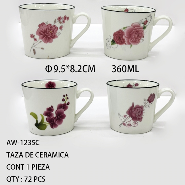 [AW-1235C]TAZA DE CERAMICA