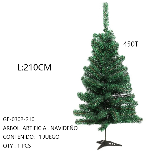 [GE-0302-210]ARBOL  ARTIFICIAL NAVIDEÑO 210CM