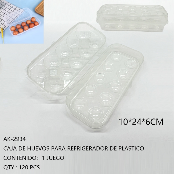 [AK-2934]CAJA DE HUEVOS PARA REFRIGERADOR DE PLASTICO