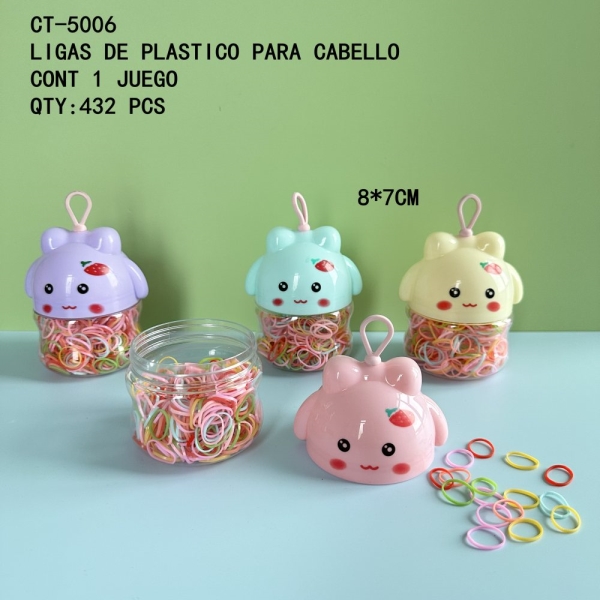 [CT-5005]LIGAS DE PLASTICO PARA CABELLO 