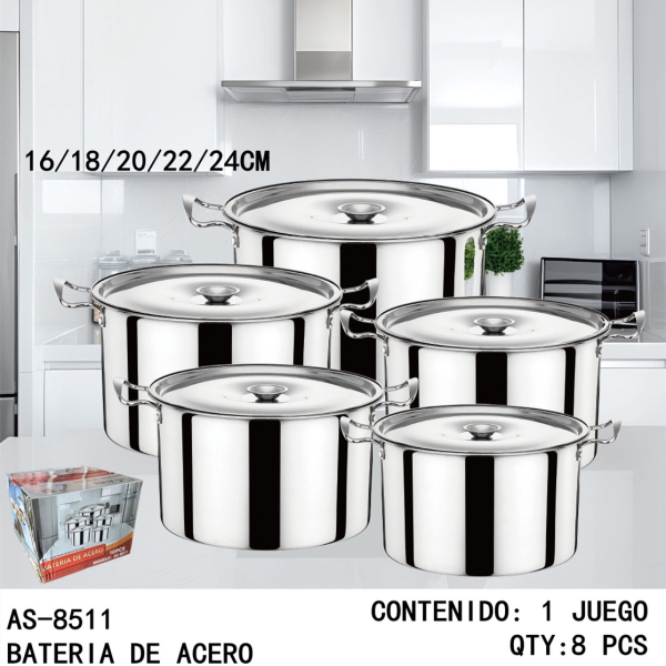 [AS-8511]BATERIA DE ACERO 