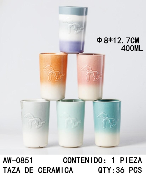 [AW-0851]VASO DE CERAMICA 
