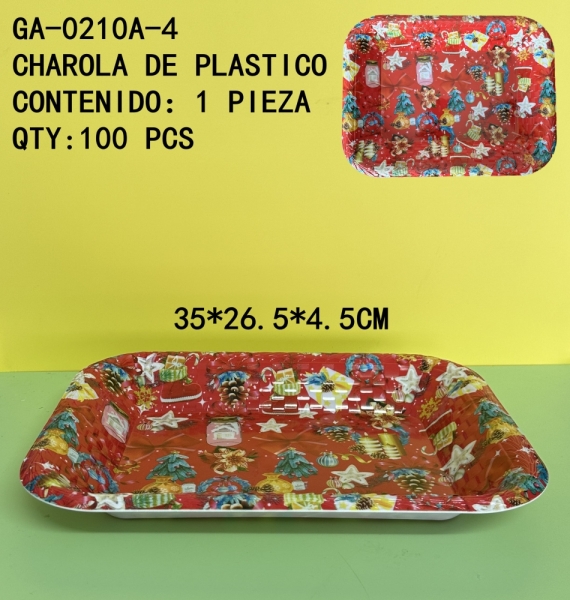 [GA-0210A-4]CHAROLA DE PLASTICO 