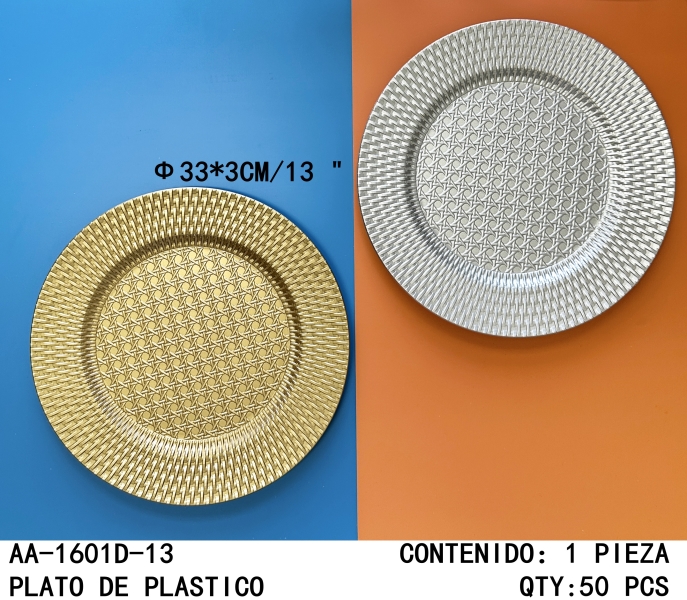 [AA-1601D-13]PLATO DE PLASTICO 