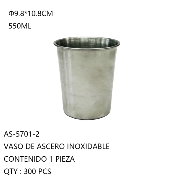 [AS-5701-2]VASO DE ASCERO INOXIDABLE 