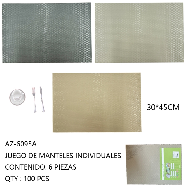 [AZ-6095A]JUEGO DE MANTELES INDIVIDUALES 