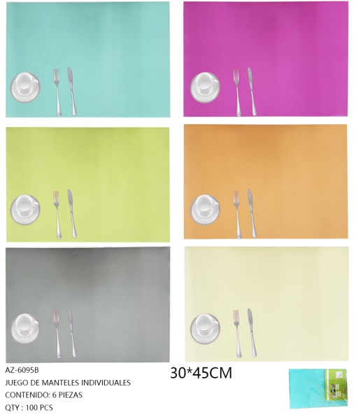 [AZ-6095B]JUEGO DE MANTELES INDIVIDUALES 