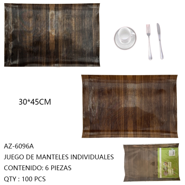 [AZ-6096A]JUEGO DE MANTELES INDIVIDUALES 