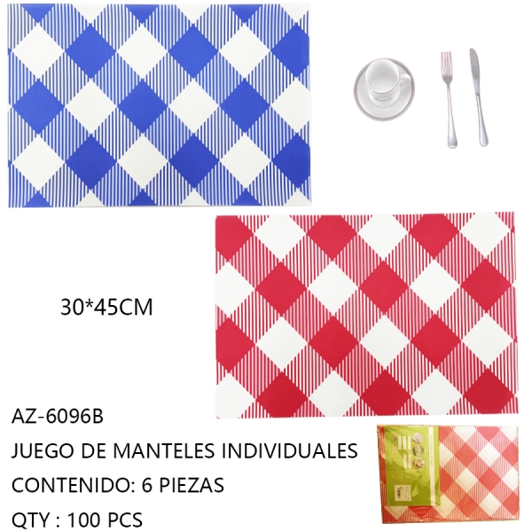 [AZ-6096B]JUEGO DE MANTELES INDIVIDUALES 