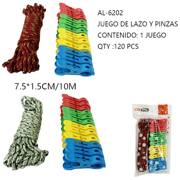 [AL-6202]JUEGO DE LAZO Y PINZAS 