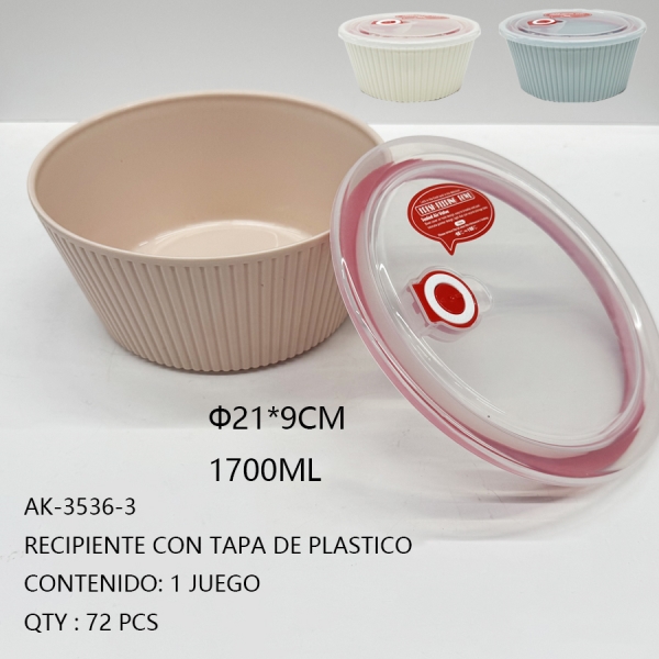 [AK-3536-3]RECIPIENTE CON TAPA DE PLASTICO 