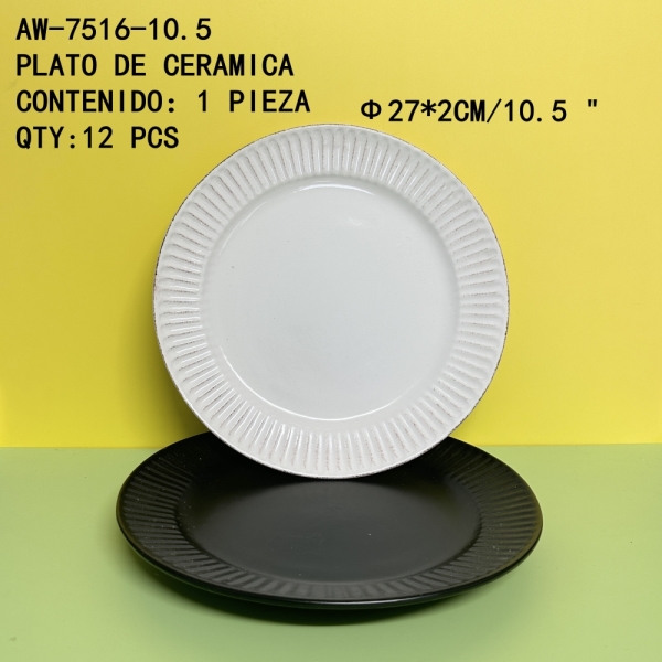 [AW-7516-10.5]PLATO DE CERAMICA 