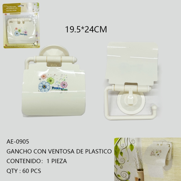 [AE-0905]GANCHO CON VENTOSA DE PLASTICO 