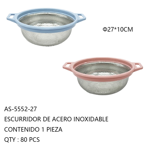 [AS-5552-27] ESCURRIDOR DE ACERO INOXIDABLE 