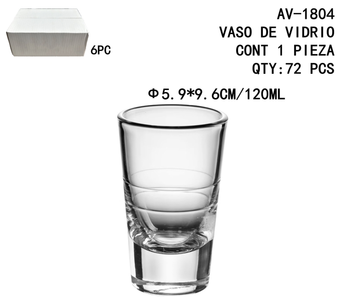[AV-1804]VASO DE VIDRIO 