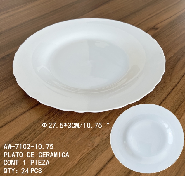 [AW-7102-10.75]PLATO DE CERAMICA 