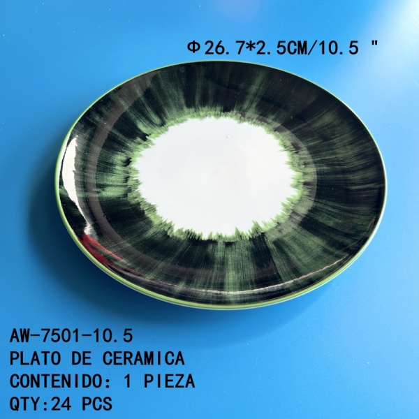 [AW-7501-10.5]PLATO DE CERAMICA 